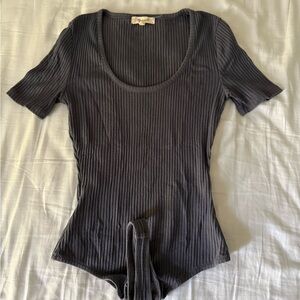 Madewell Cameo Ribbed Bodysuit